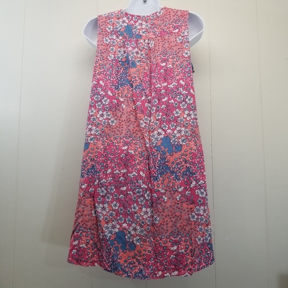 J Jill PS Dress Pink Floral Shift Tunic Pockets - Picture 3 of 4